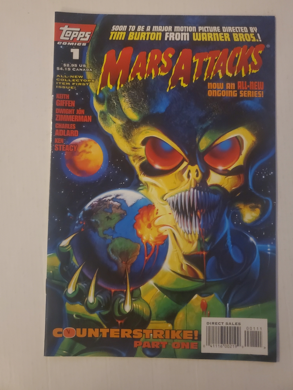 Mars Attacks #1 Vol. 3 1995 Topps Comics WE COMBINE SHIP Comic Book NM
